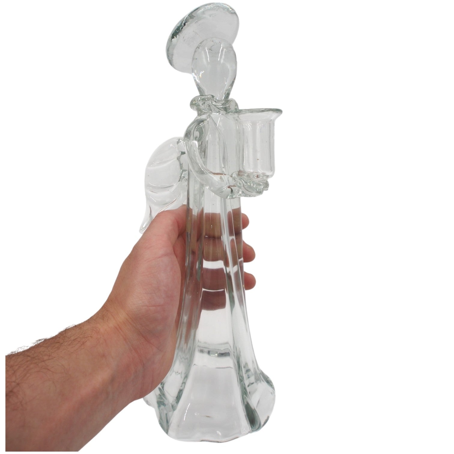 Stiklinė figūrėlė – angelas, 14x13x34 cm