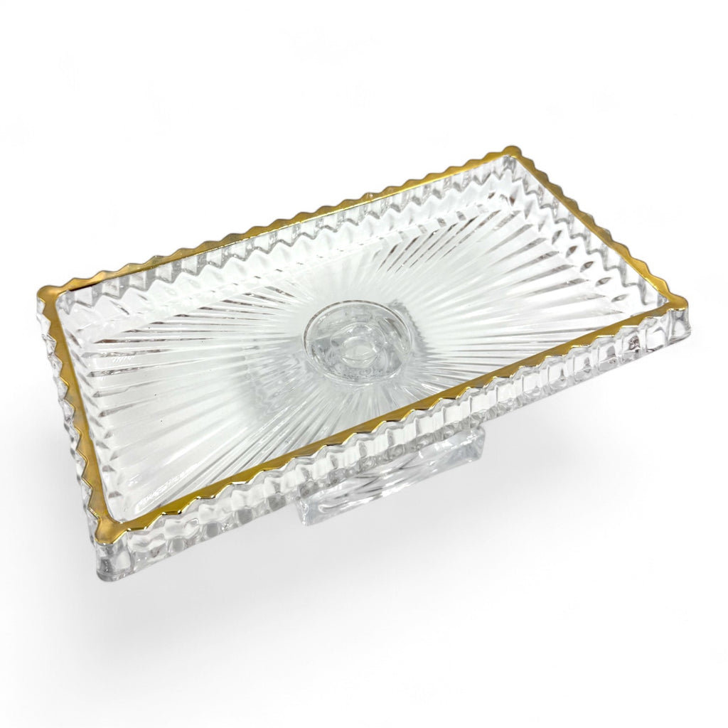 Stiklinė saldaininė su kojele