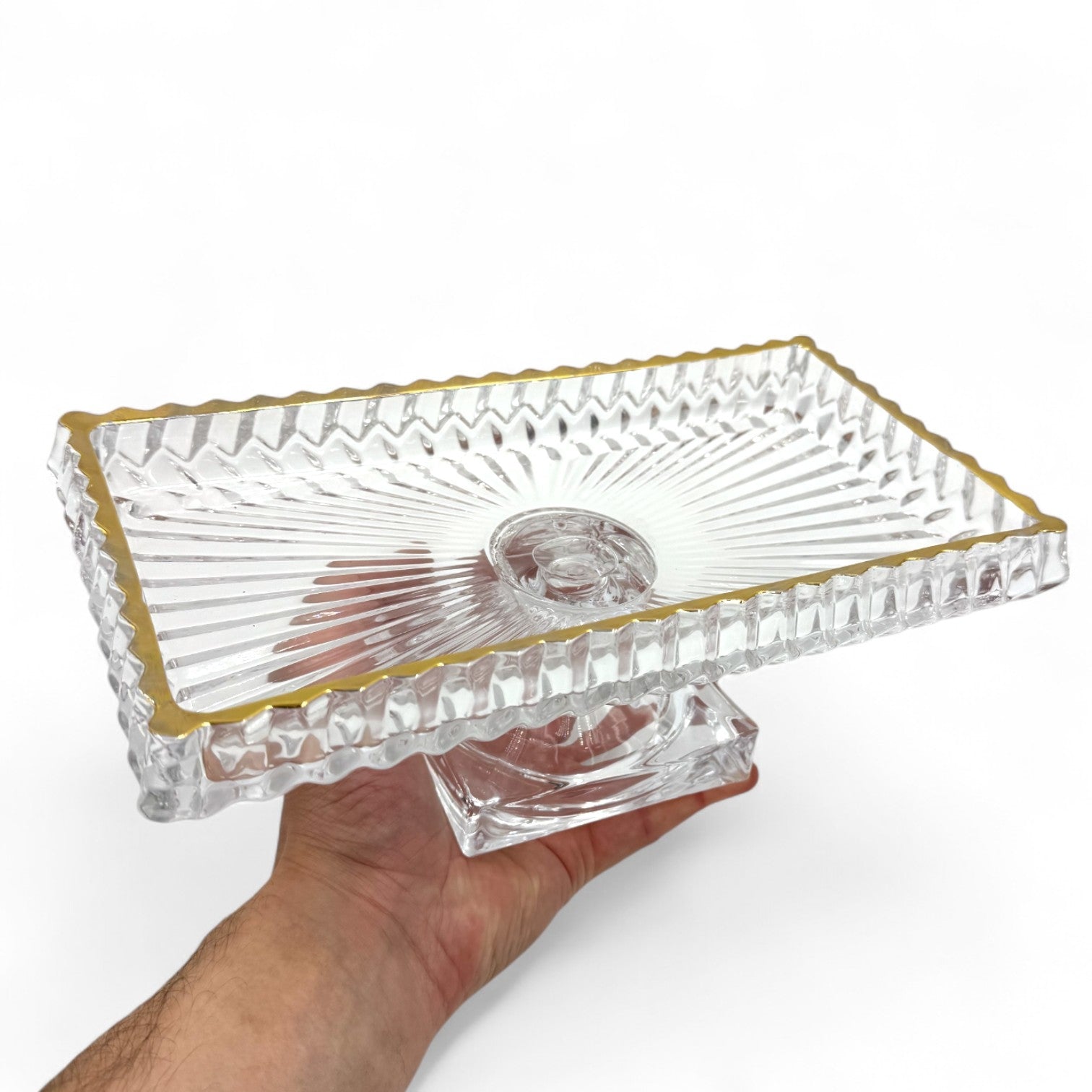 Stiklinė saldaininė su kojele