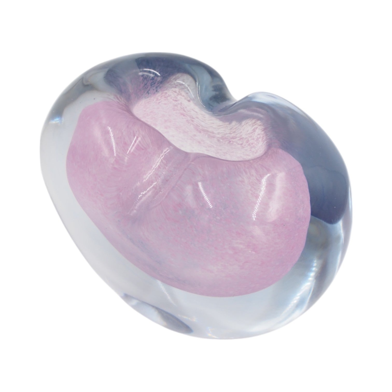 Stiklinė širdelės formos dekoracija/vaza – 15×8.5×11 cm