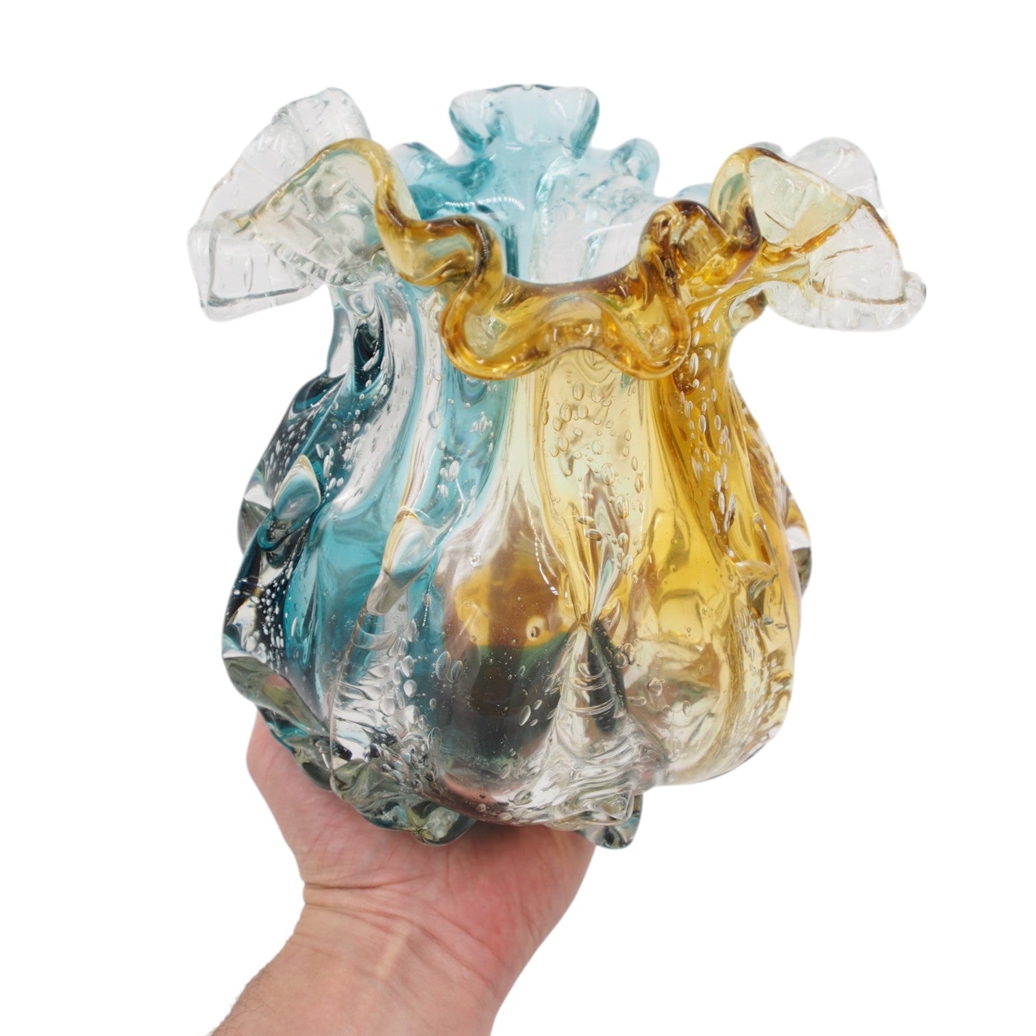 Stiklinė vaza – 10.5×8.5×21 cm