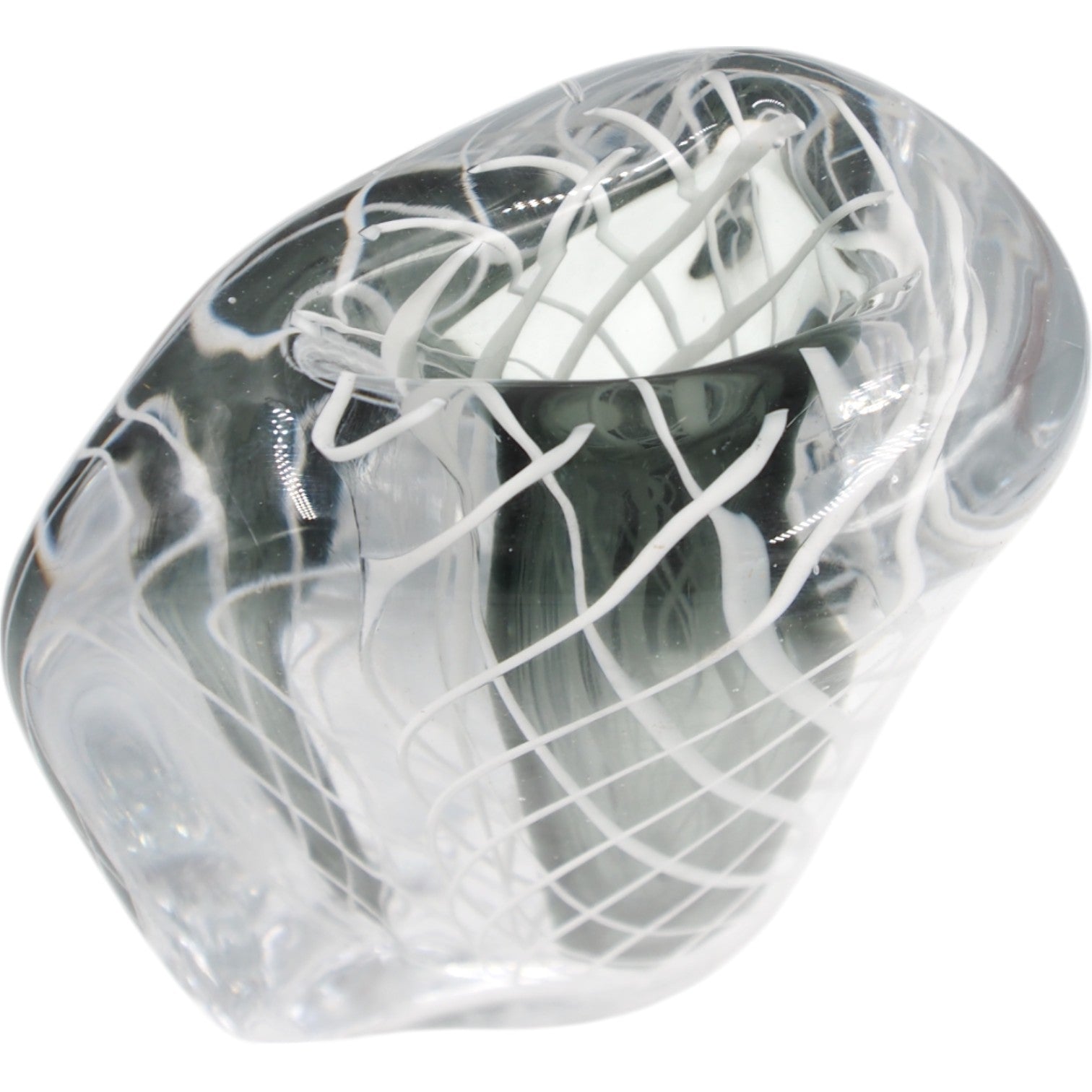 Stiklinė vaza 12x19 cm