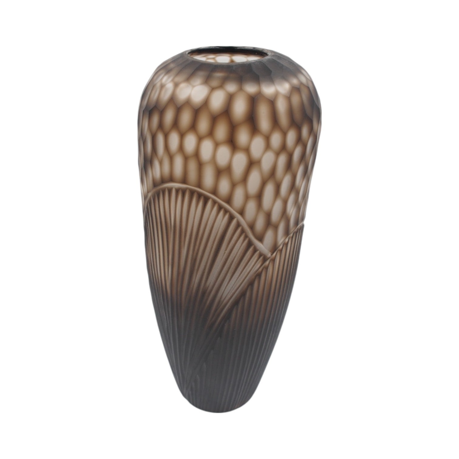 Stiklinė vaza „Forma Lumo“, 15 × 15 × 43 cm