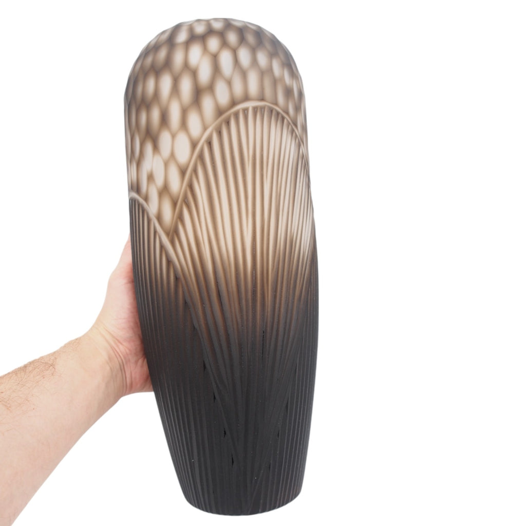 Stiklinė vaza „Forma Lumo“, 15 × 15 × 43 cm