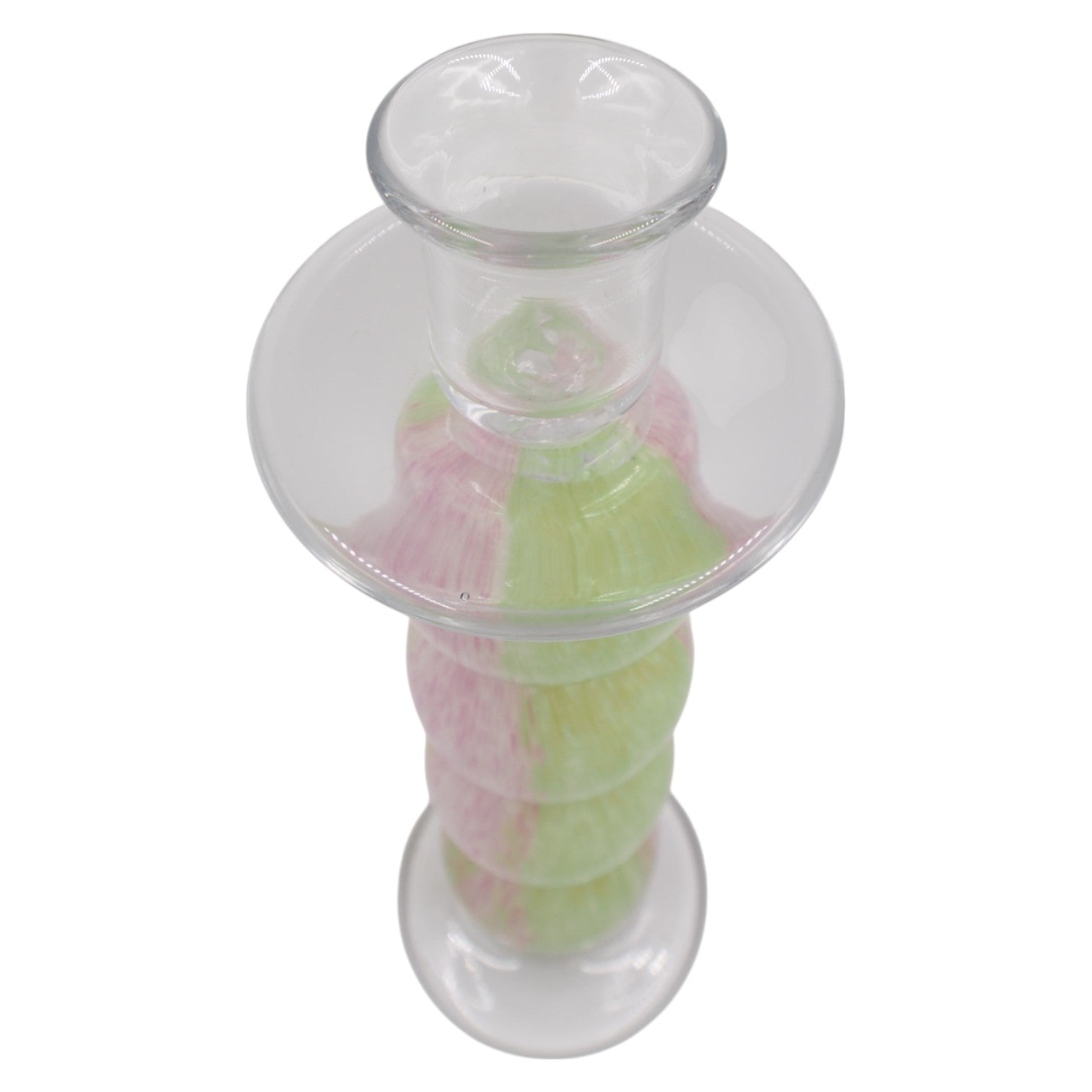 Stiklinė žvakidė, 9.5×9.5×29 cm