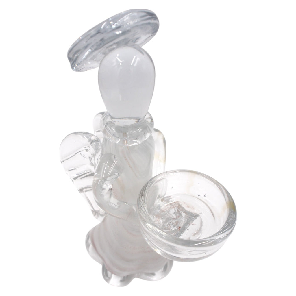 Stiklinė žvakidė „Angelas“ 13×10×21 cm