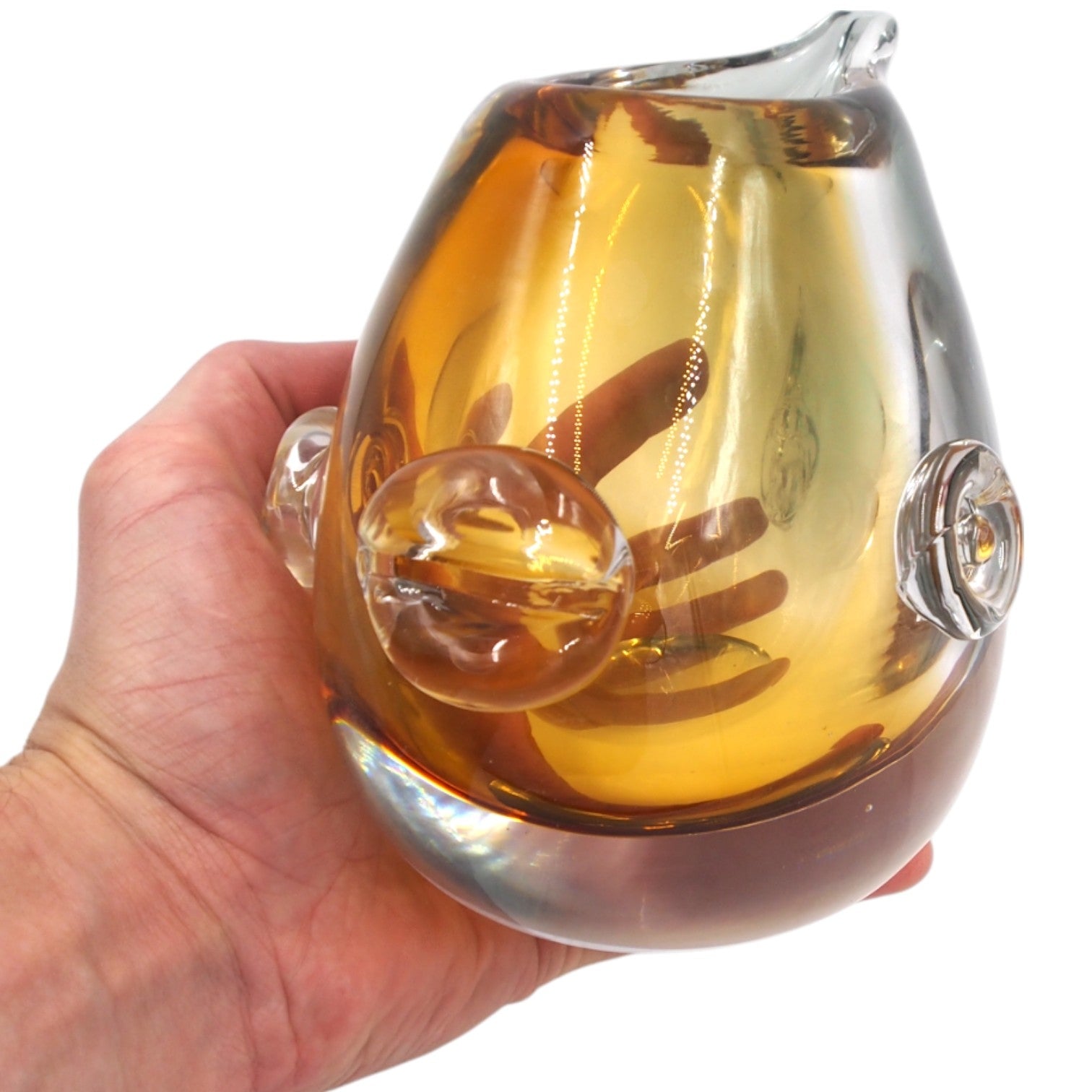 Stiklinė žvakidė „Žuvis“, 23 × 12 × 16 cm