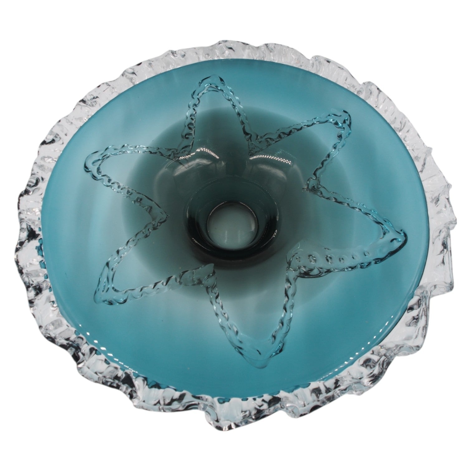 Stiklinis dekoratyvinis dubuo, 40×11 cm