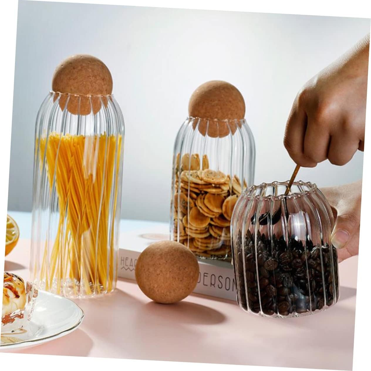 Stiklinis maisto saugojimo indas L