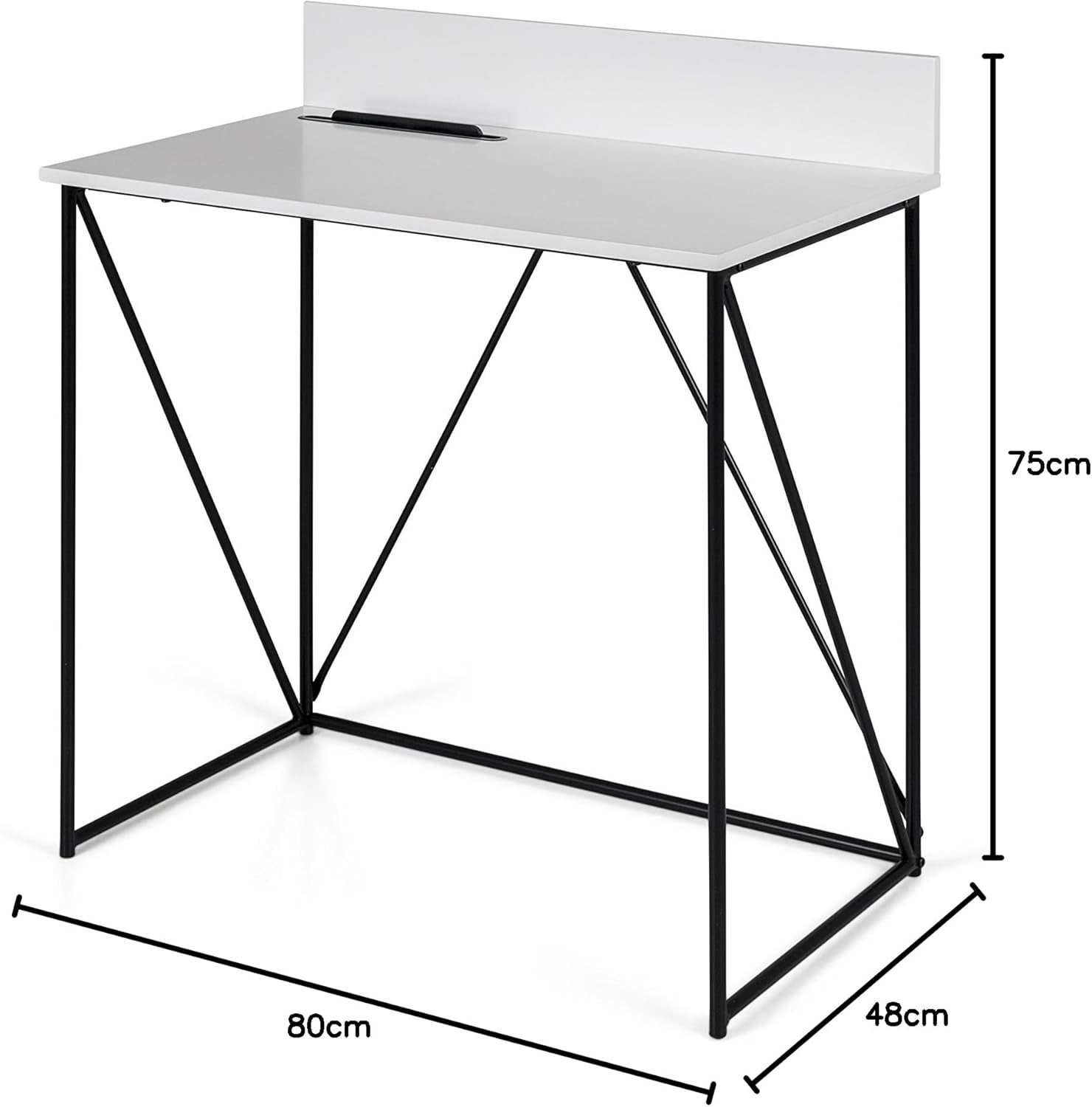 TENZO rašomasis / darbo stalas, 80 × 48 × 75 cm